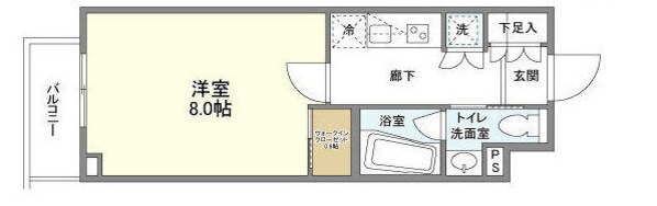 桜上水駅 徒歩9分 1階の物件間取画像